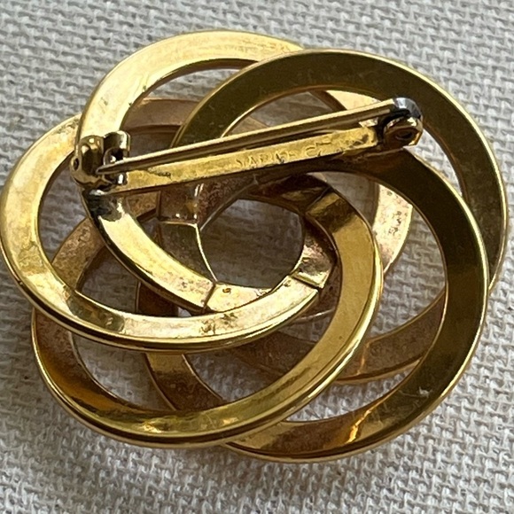 Vintage Napier Gold-Tone Knot Brooch Pin - Picture 2 of 3